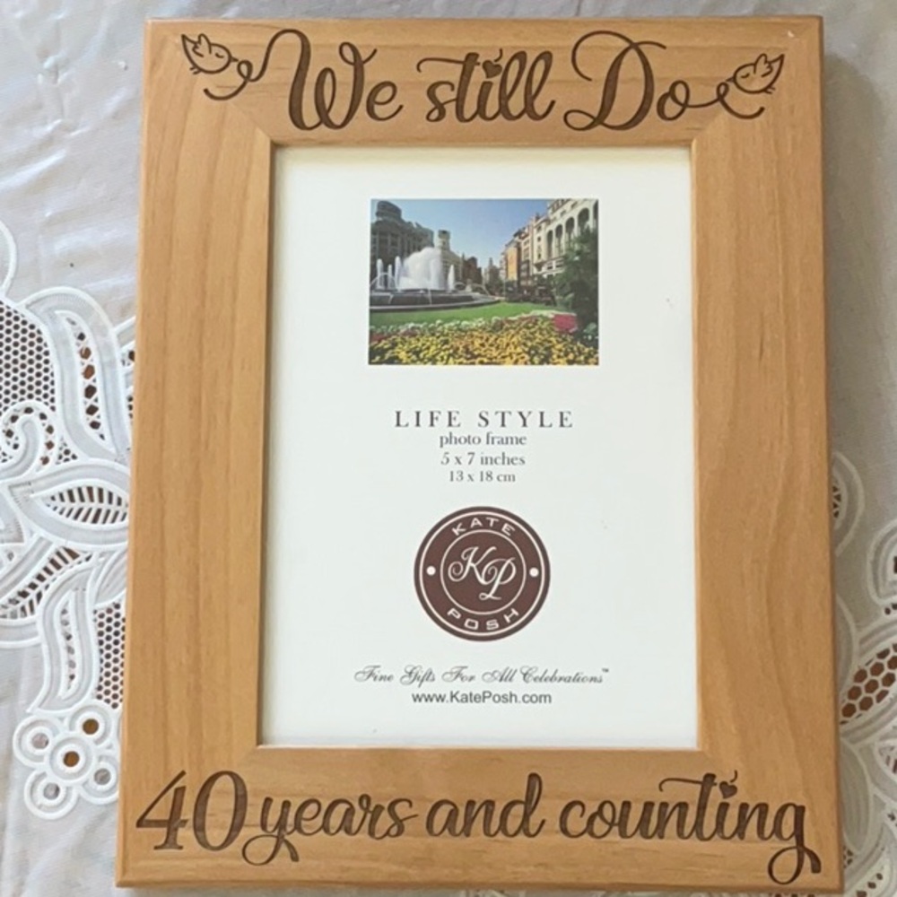 Brown Photo Frame - 'We Still Do' Design